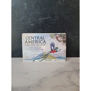 National Geographic MAP Central America Past and Present April 1986